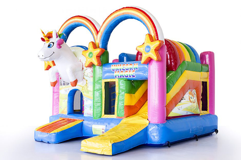 Einhorn Hüpfburg mieten